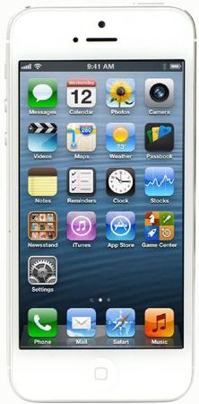Смартфон Apple iPhone 5 64Gb White & Silver - Касимов